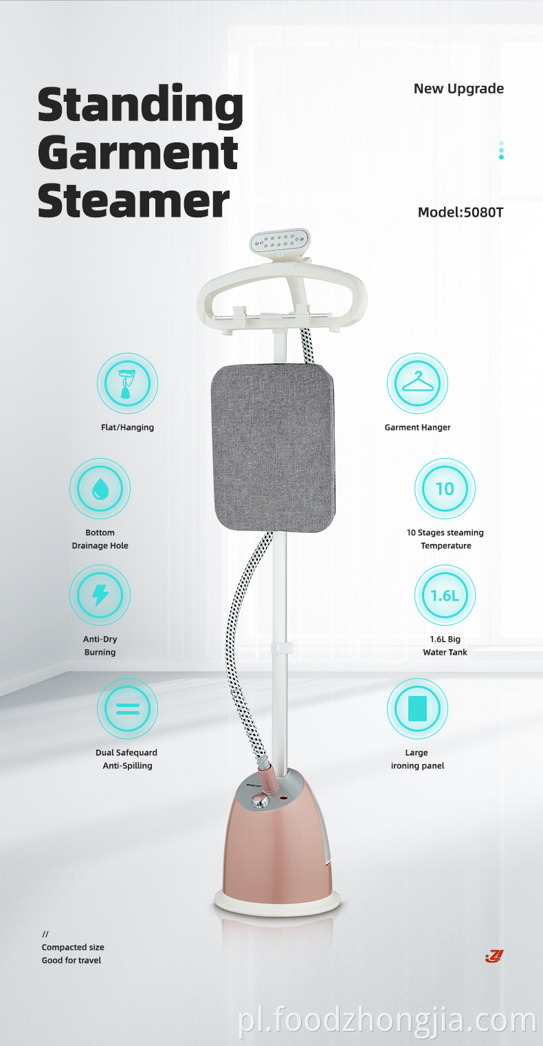 Gorące ubrania pionowe ubranie do gotowania na parze skośne żelazny parowiec stojący parowiec